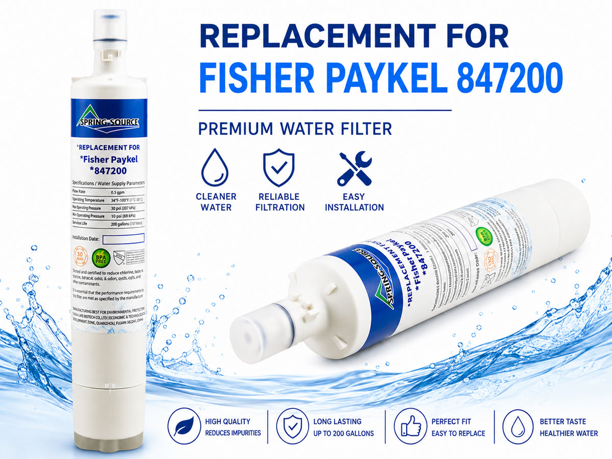 FFL-122F compatible for Fisher and Paykel 847200 FWC3 Refrigerator Water Filter