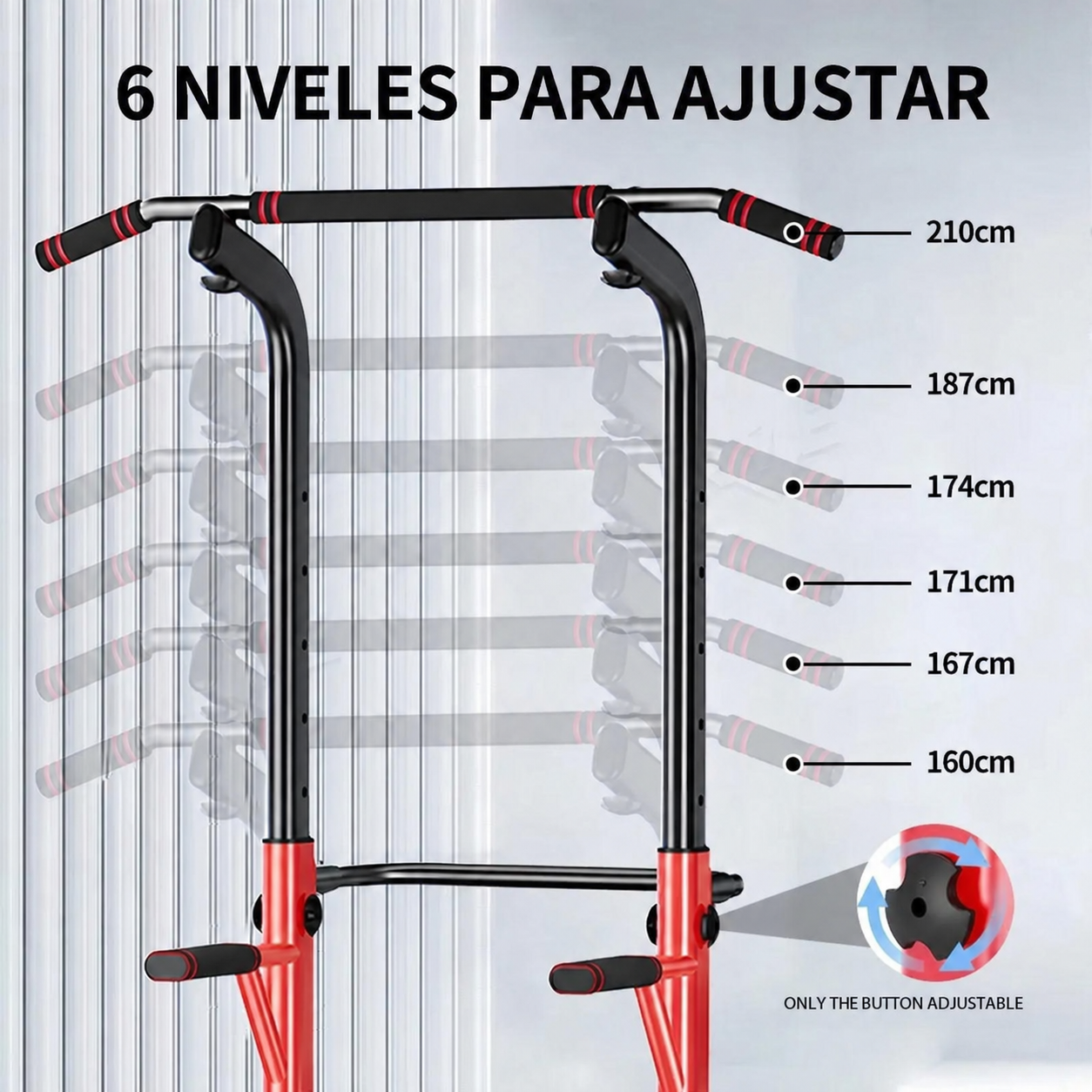Power Tower Pull-Up & Chin-Up Station – Adjustable Workout Equipment