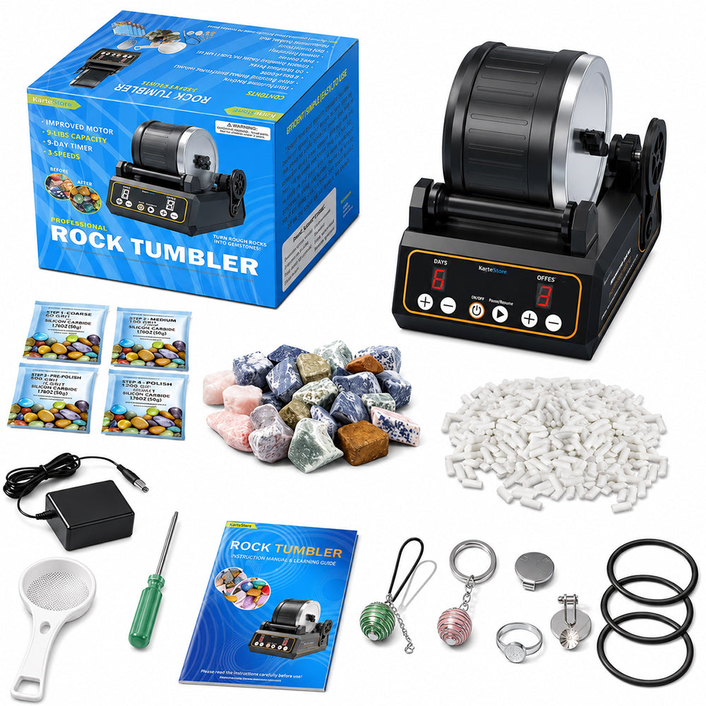 Electronic Rock Tumbler Kit Polishing Machine