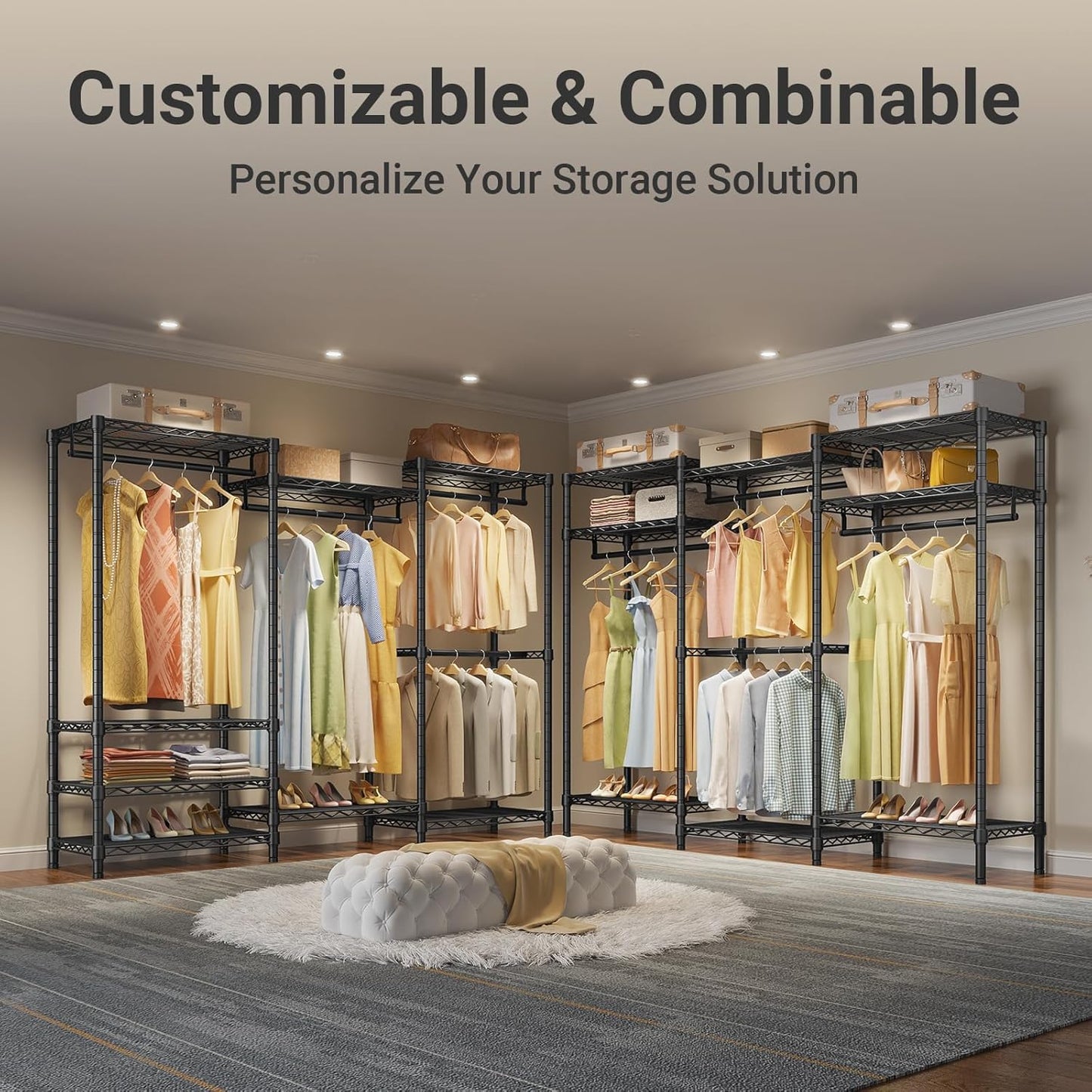 Wardrobe Organizer Clothes Rack