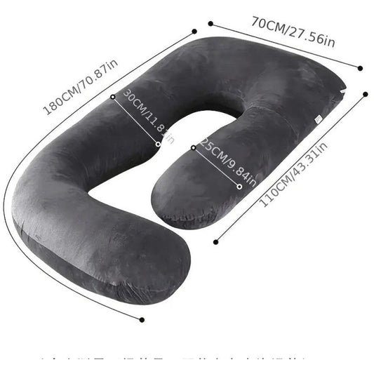 Pregnancy Pillow U-Shaped Full Length Body Support