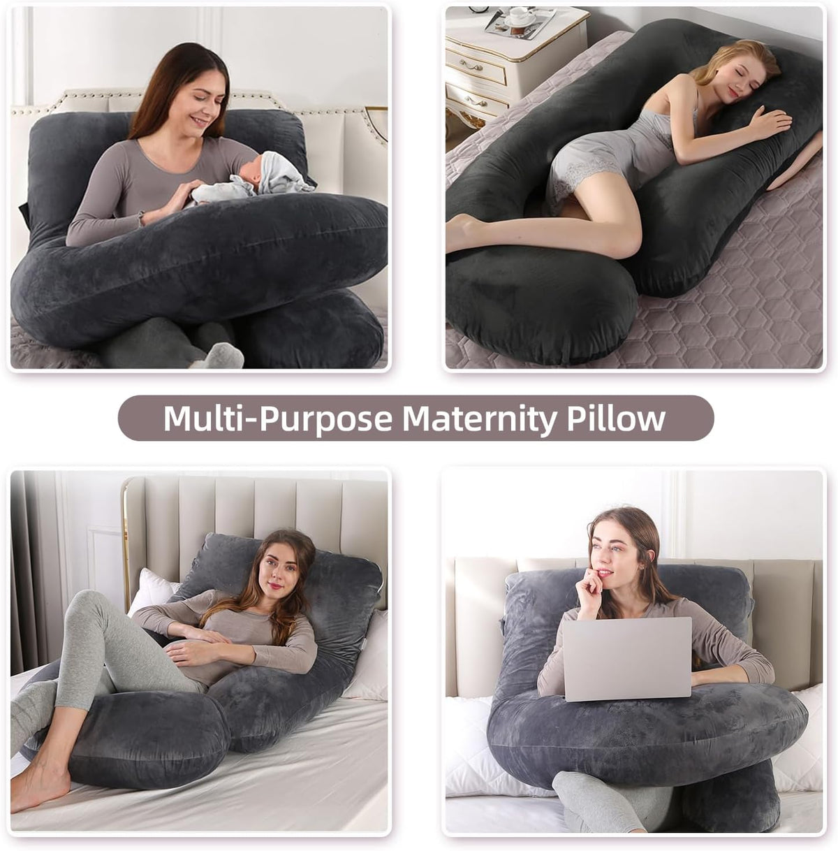 Pregnancy Pillow U-Shaped Full Length Body Support