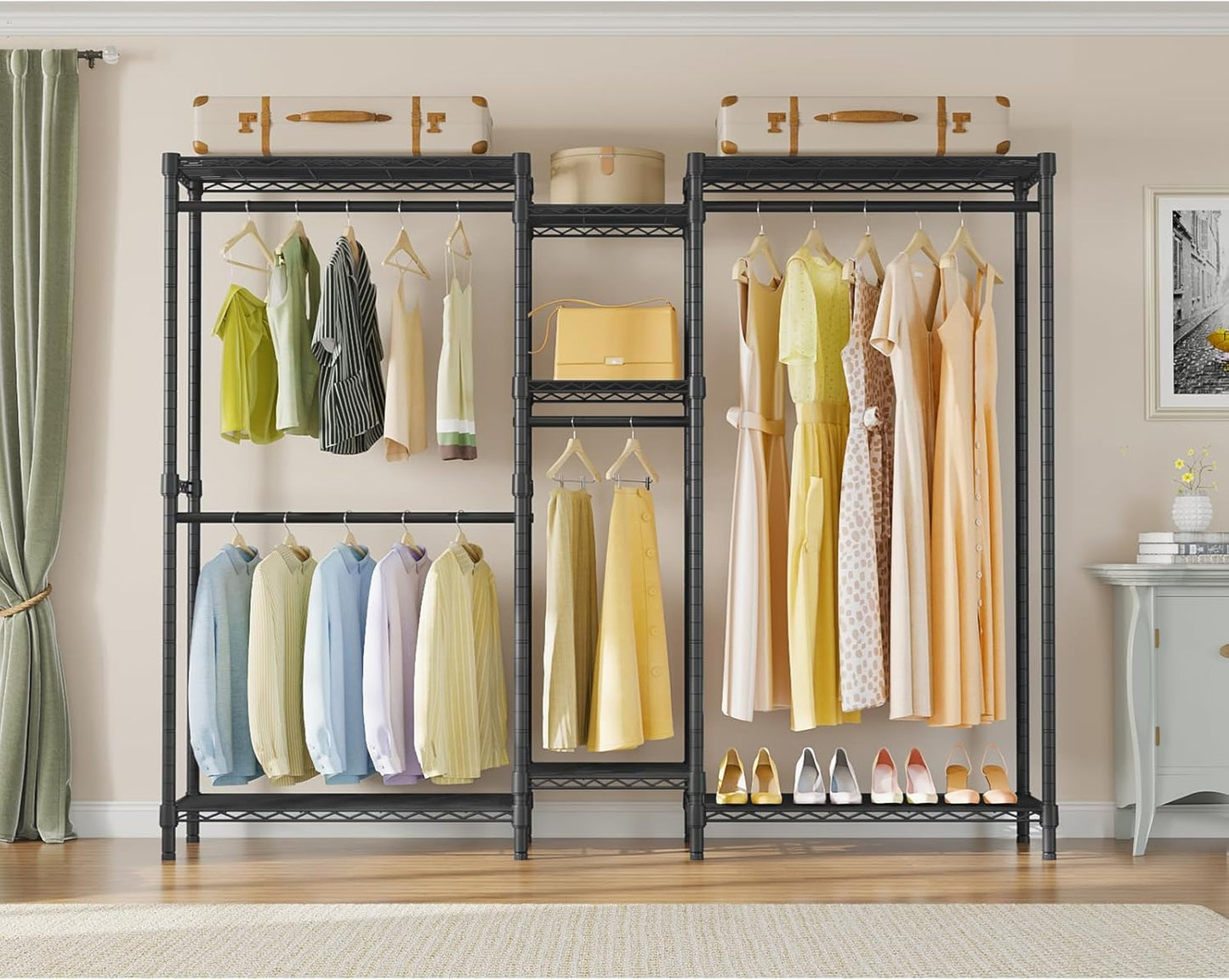 Metal Wardrobe Clothes Rack Clothes Organizer