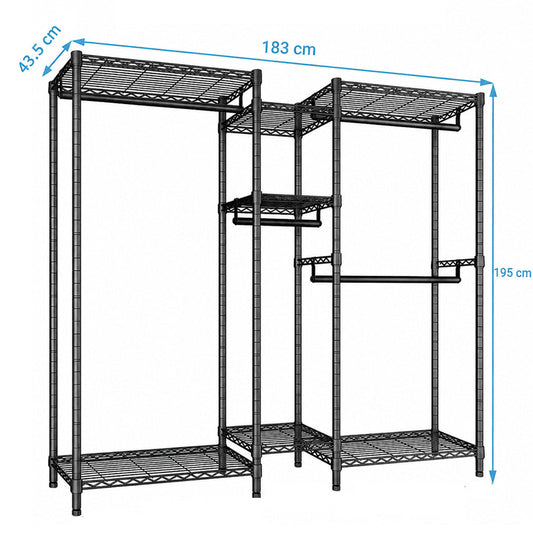 Metal Wardrobe Clothes Rack Clothes Organizer