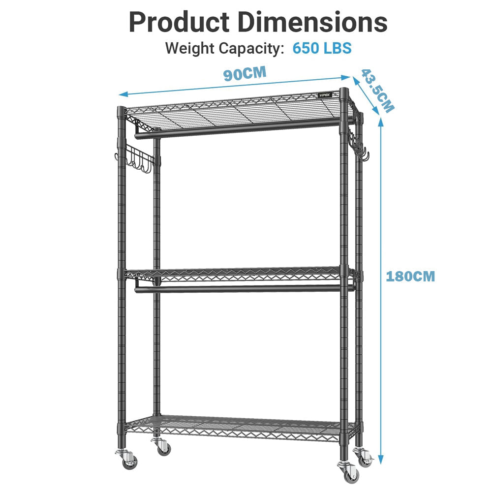 Clothes Organiser Metal Wardrobe