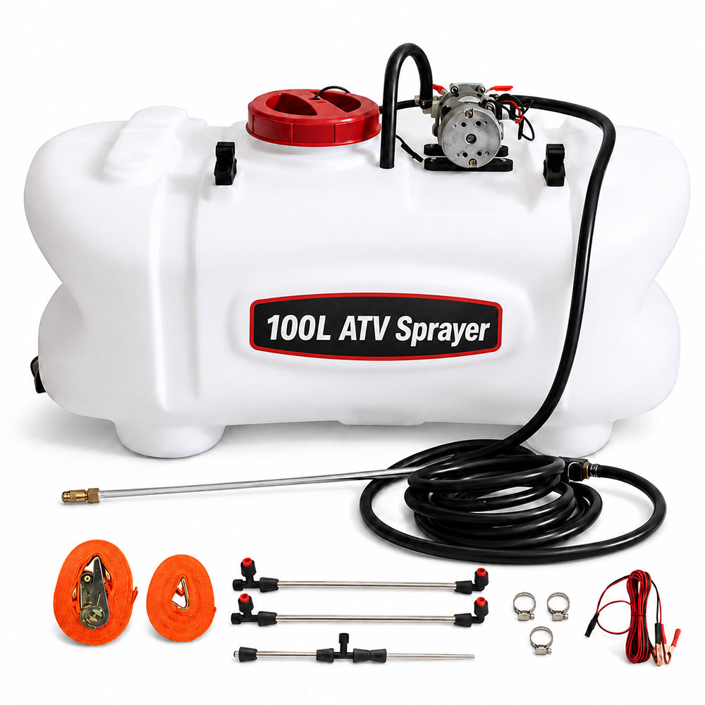 Garden ATV Sprayer Weed Sprayer – 100L 12VDC Heavy Duty Transparent Tank