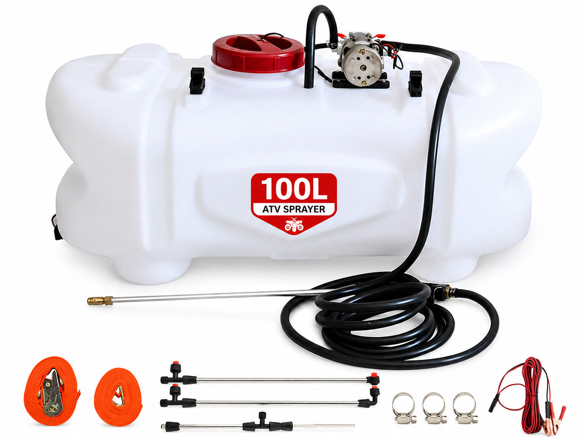 Garden ATV Sprayer Weed Sprayer – 100L 12VDC Heavy Duty Transparent Tank