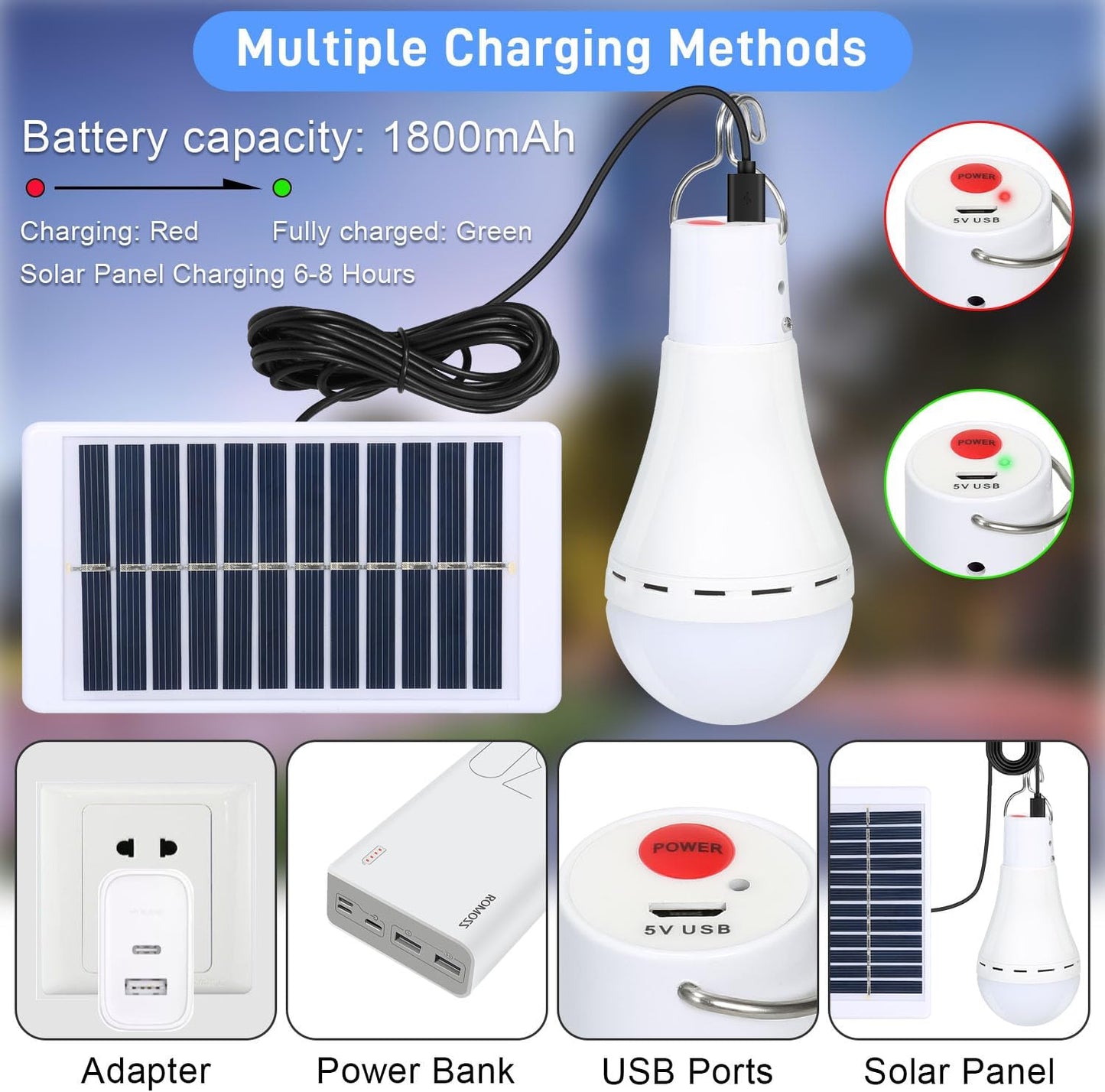 Camping Solar Light Bulb