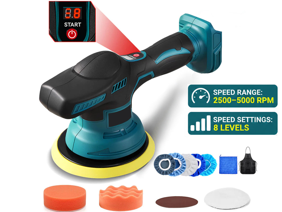 Cordless Car Buffer Polisher Compatible Makita 18V Brushless Polish Wax