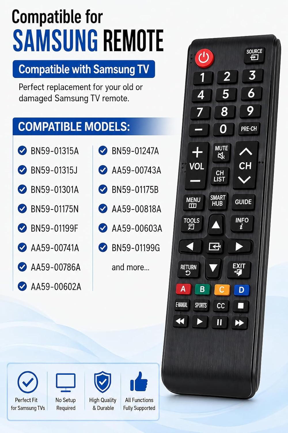Samsung Smart TV Remote Replacement