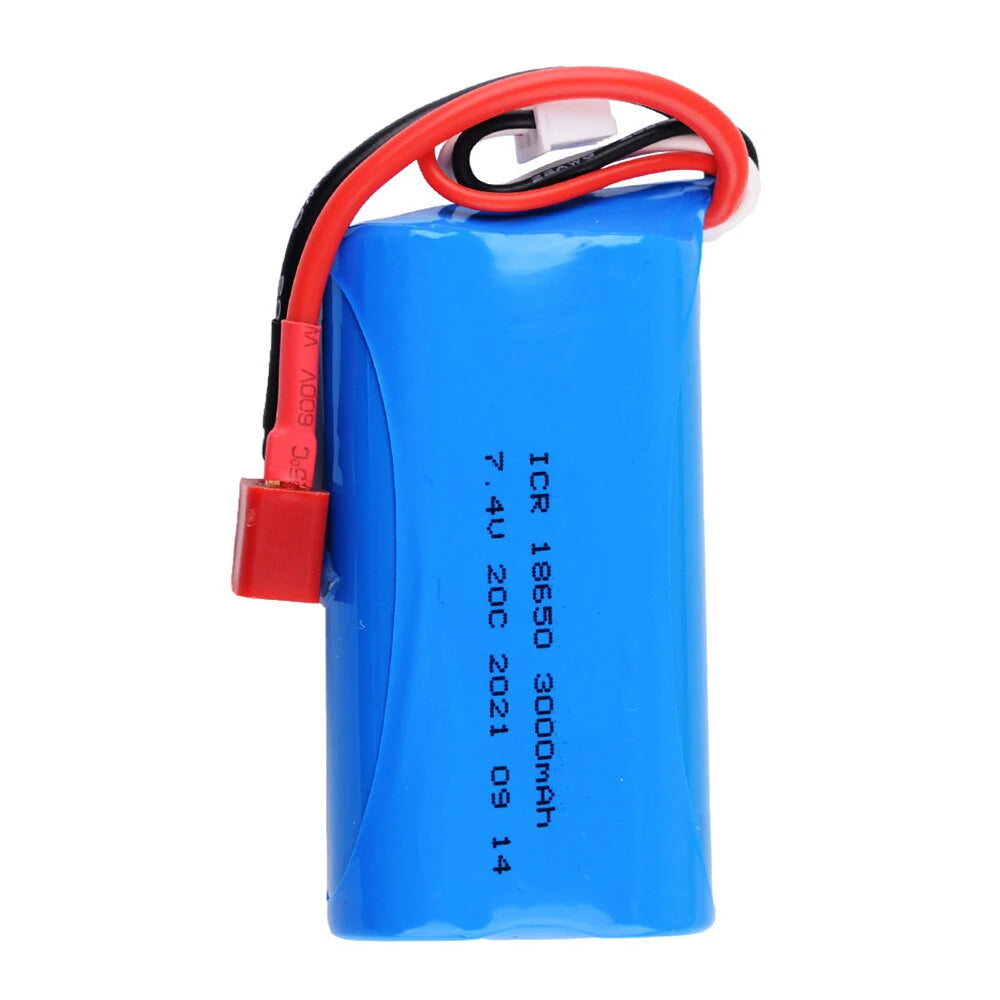 Rechargeable Battery for RC Car - 7.4V 3000mAh Li-ion
