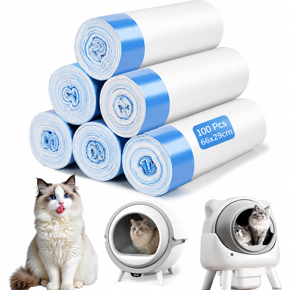 100 Pcs Cat Litter Box Garbage  Bags
