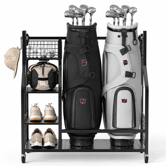 Golf Bag Holder Club Organizer Rack