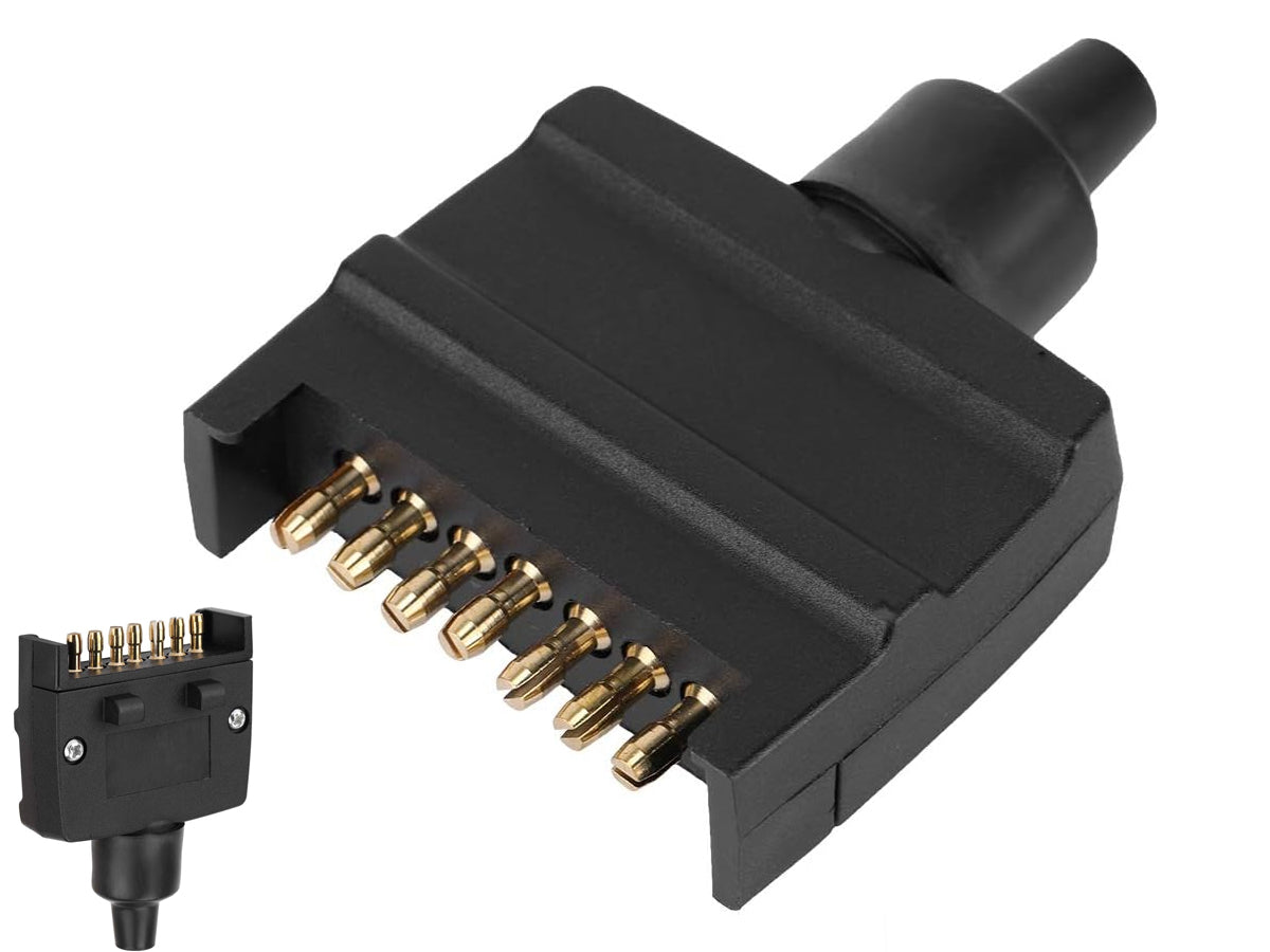 Trailer Plug 7 Pin Male Flat