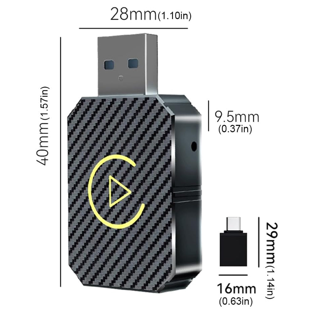Wireless Carplay Android Auto Adapter USB Car Connect Dongle