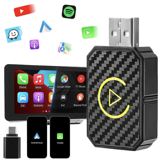 Wireless Carplay Android Auto Adapter USB Car Connect Dongle