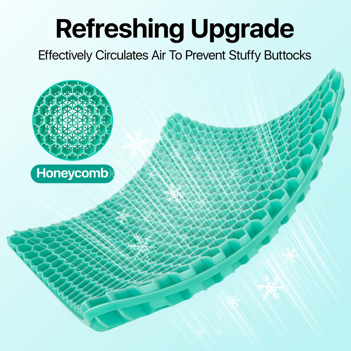 Double Layer Gel Honeycomb Seat Cushion