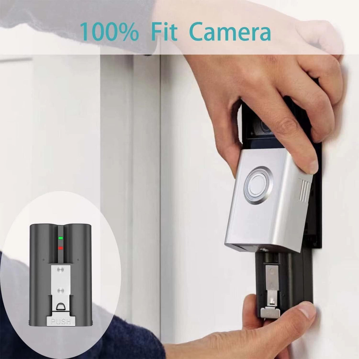 Ring Doorbell Camera Battery – 6040mAh Rechargeable Replacement Battery for Ring Video Doorbell 2, 3, 3 Plus and 4