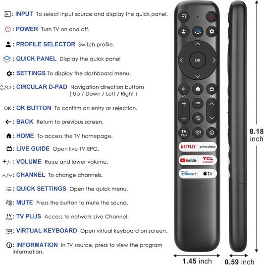 Universal Remote for TCL TV