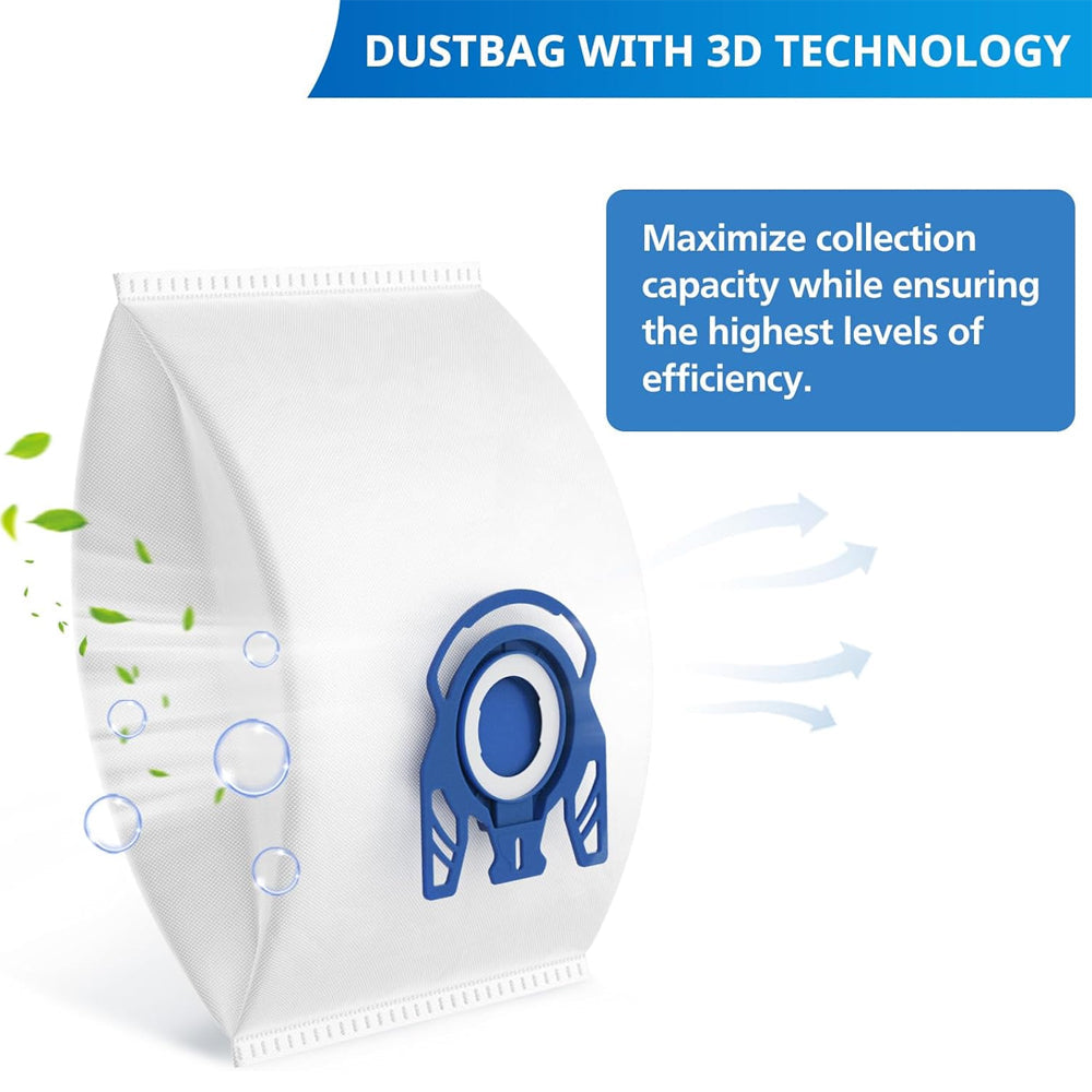Miele GN Vacuum Cleaner Bags 20-Pack 3D AirClean with Filters