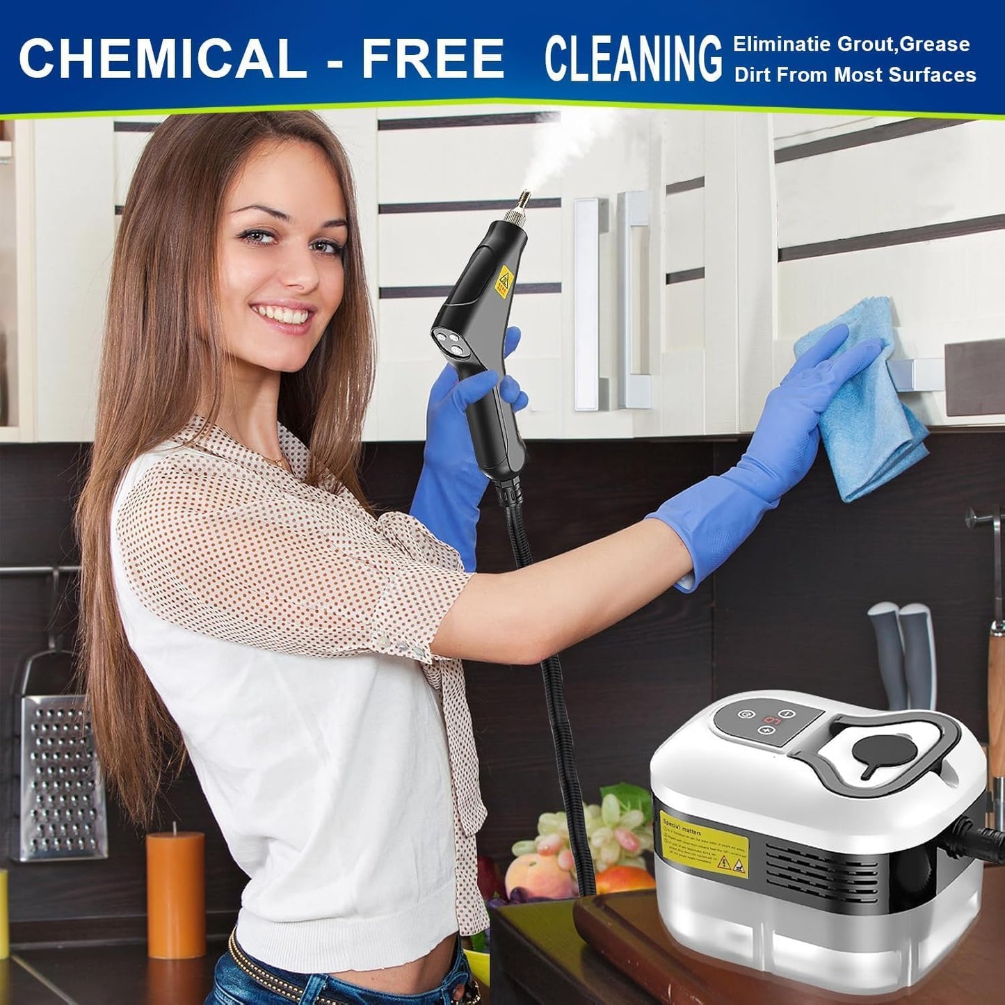 Handheld Steam Cleaner High Temperature Pressurized