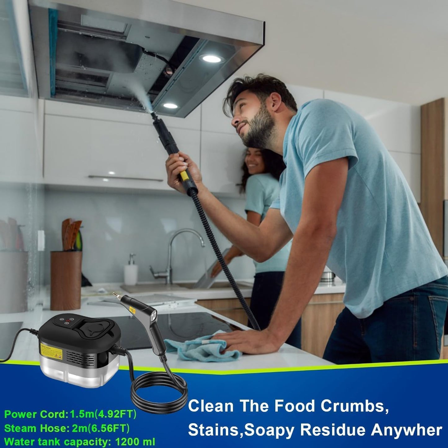 Handheld Steam Cleaner High Temperature Pressurized