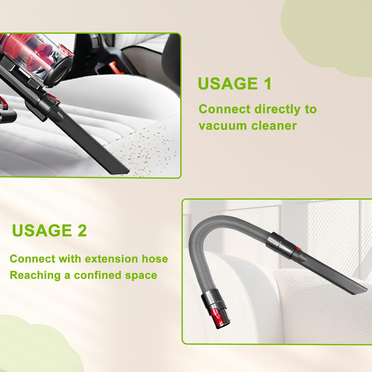 Crevice Tool for Dyson V7 V8 V9 V10 V11 V12 V15 Outsize & Gen5 detect