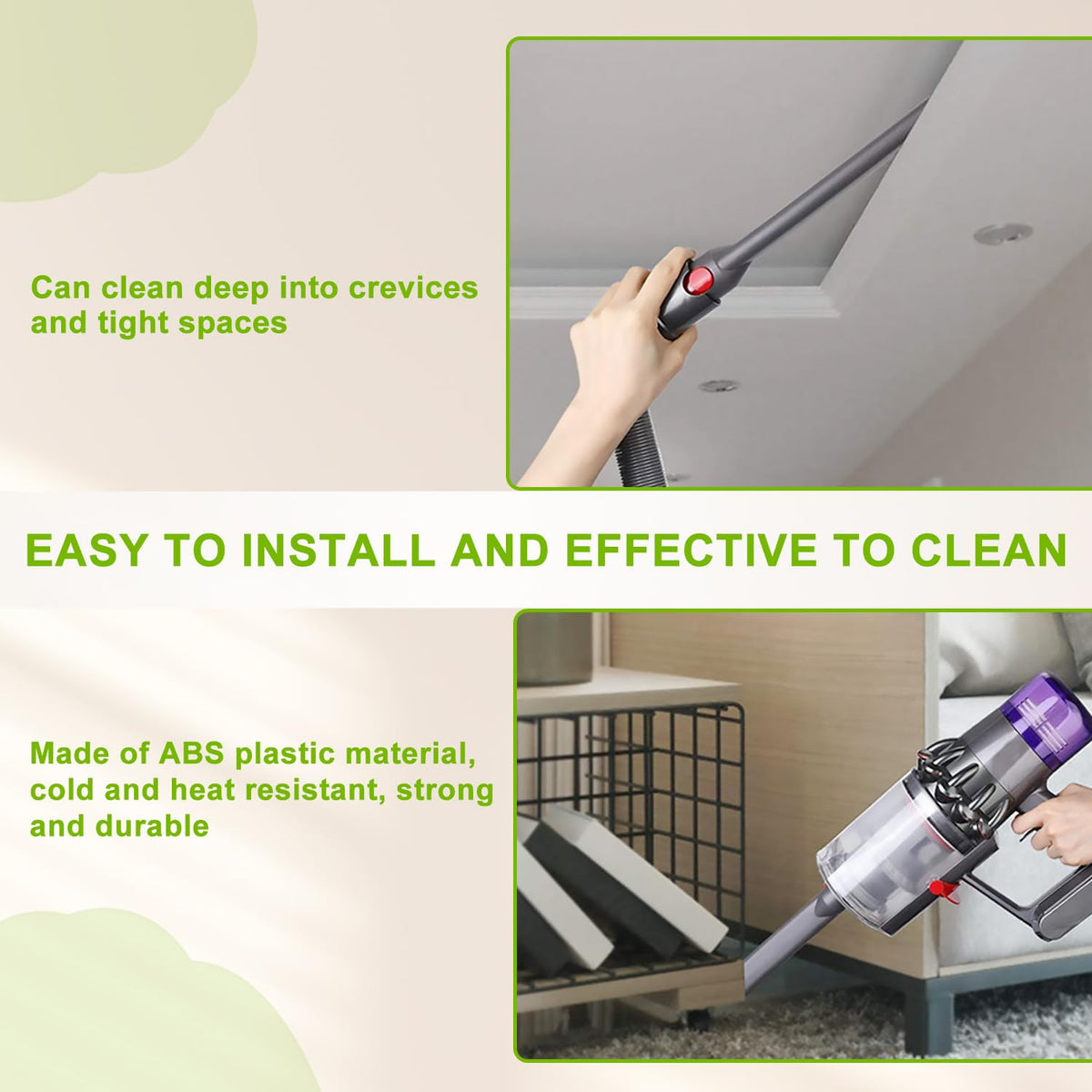 Crevice Tool for Dyson V7 V8 V9 V10 V11 V12 V15 Outsize & Gen5 detect