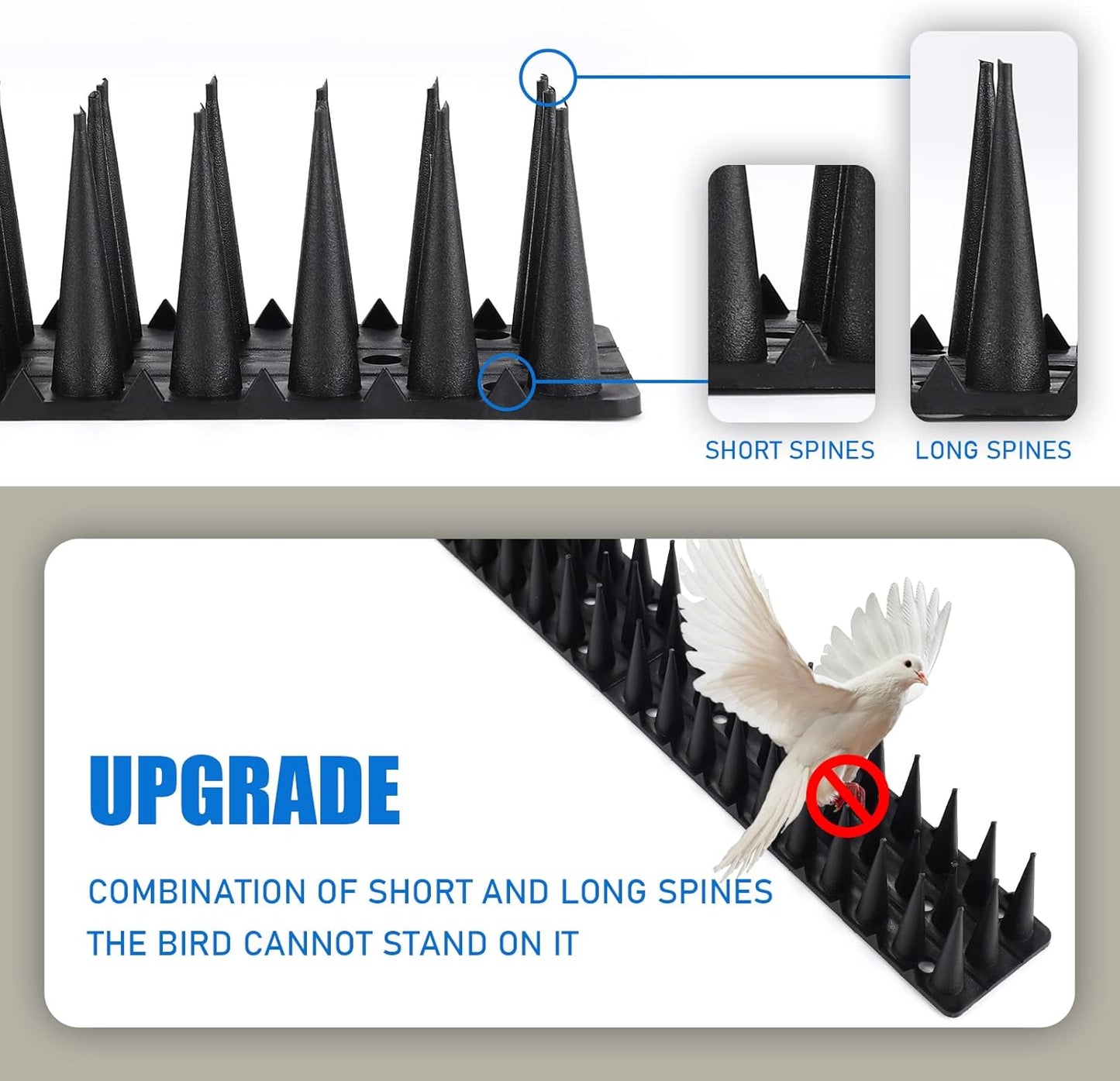 10m Bird Spikes Pest Control Fence 24 PCS