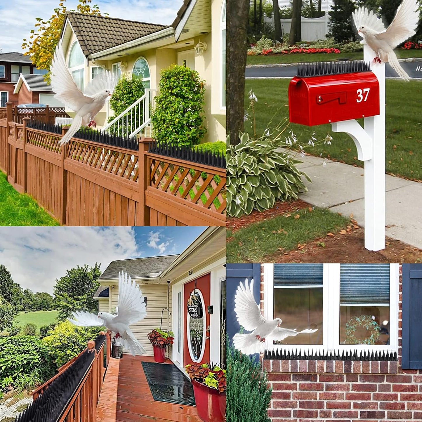10m Bird Spikes Pest Control Fence 24 PCS