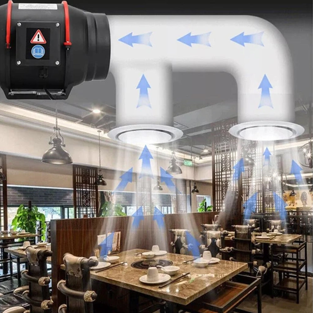 Inline Duct Fan Fan with Controller - 6 Inch