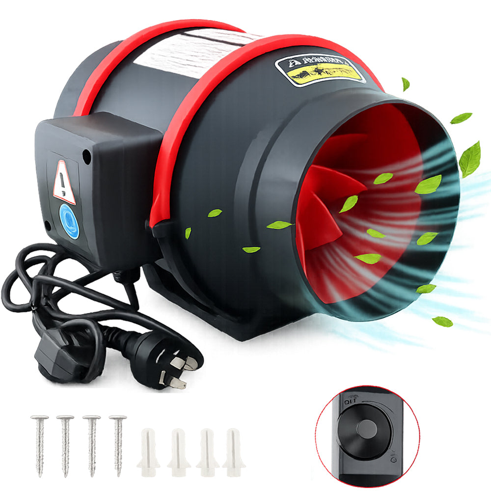 Inline Duct Fan Fan with Controller - 6 Inch
