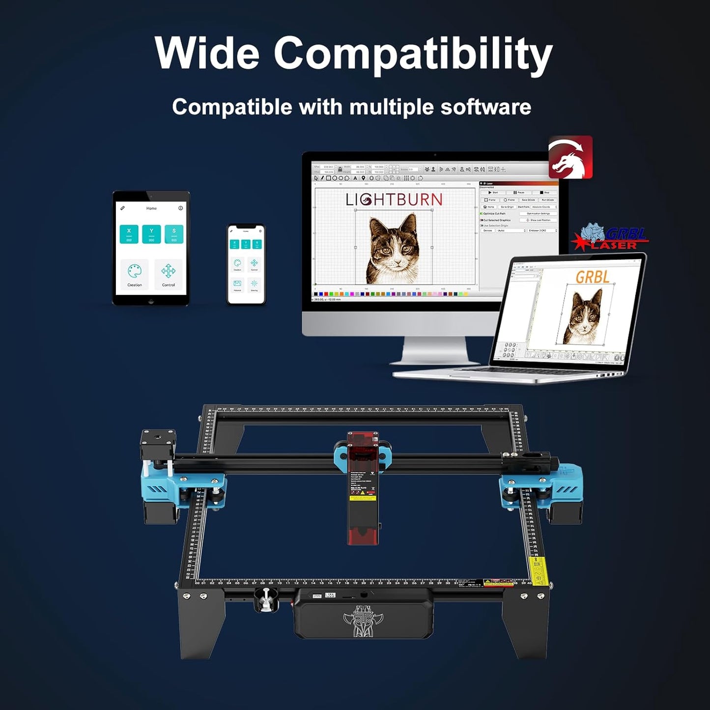 Laser Engraver DIY Engraving Cutting Machine - High Precision Laser Engraver Machine
