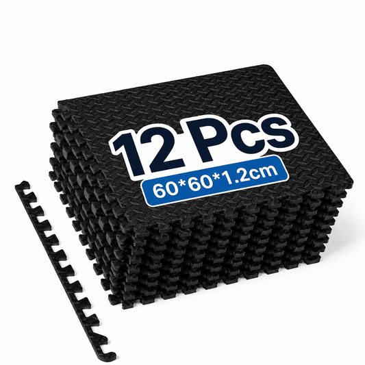 Gym Flooring Mats 12PCS Interlocking Exercise Floor Mats
