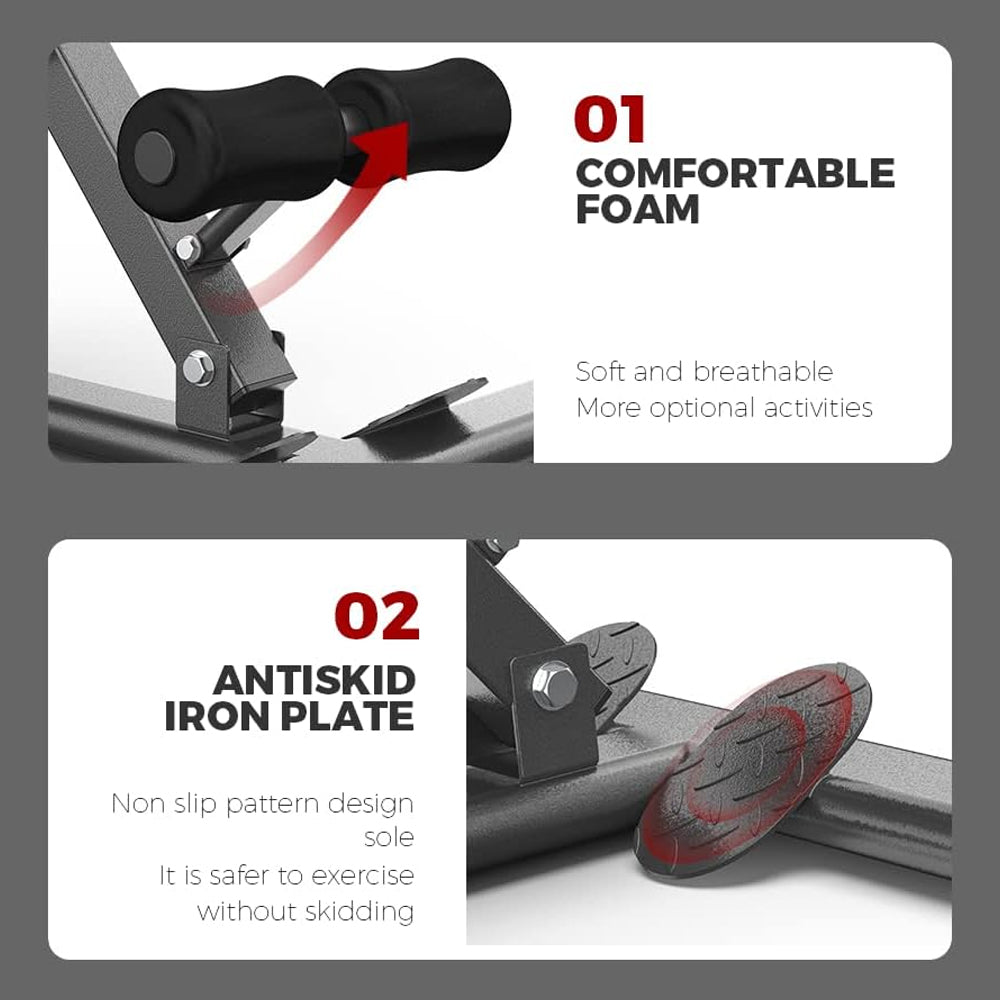 Adjustable Roman Chair Hyperextension Bench Back Extender