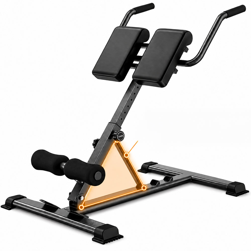 Adjustable Roman Chair Hyperextension Bench Back Extender