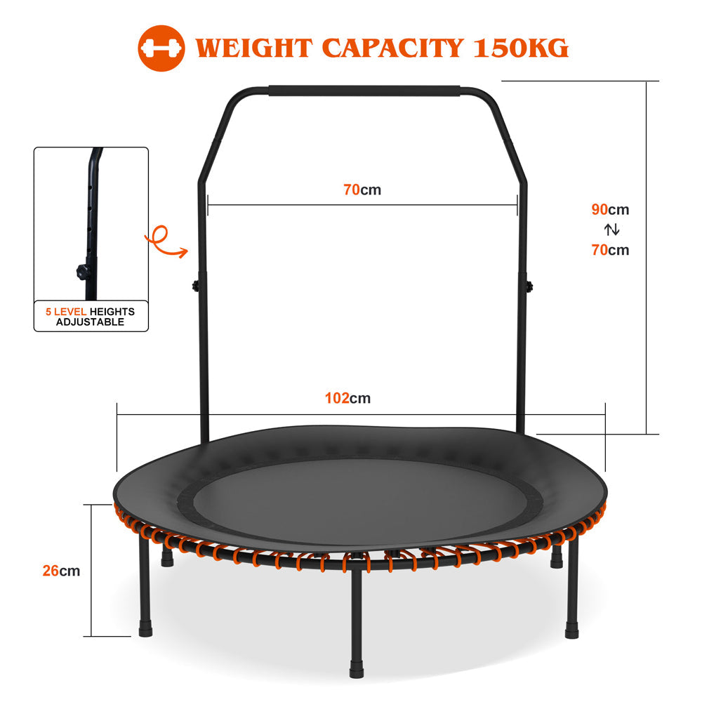 40" Mini Trampoline Fitness Rebounder