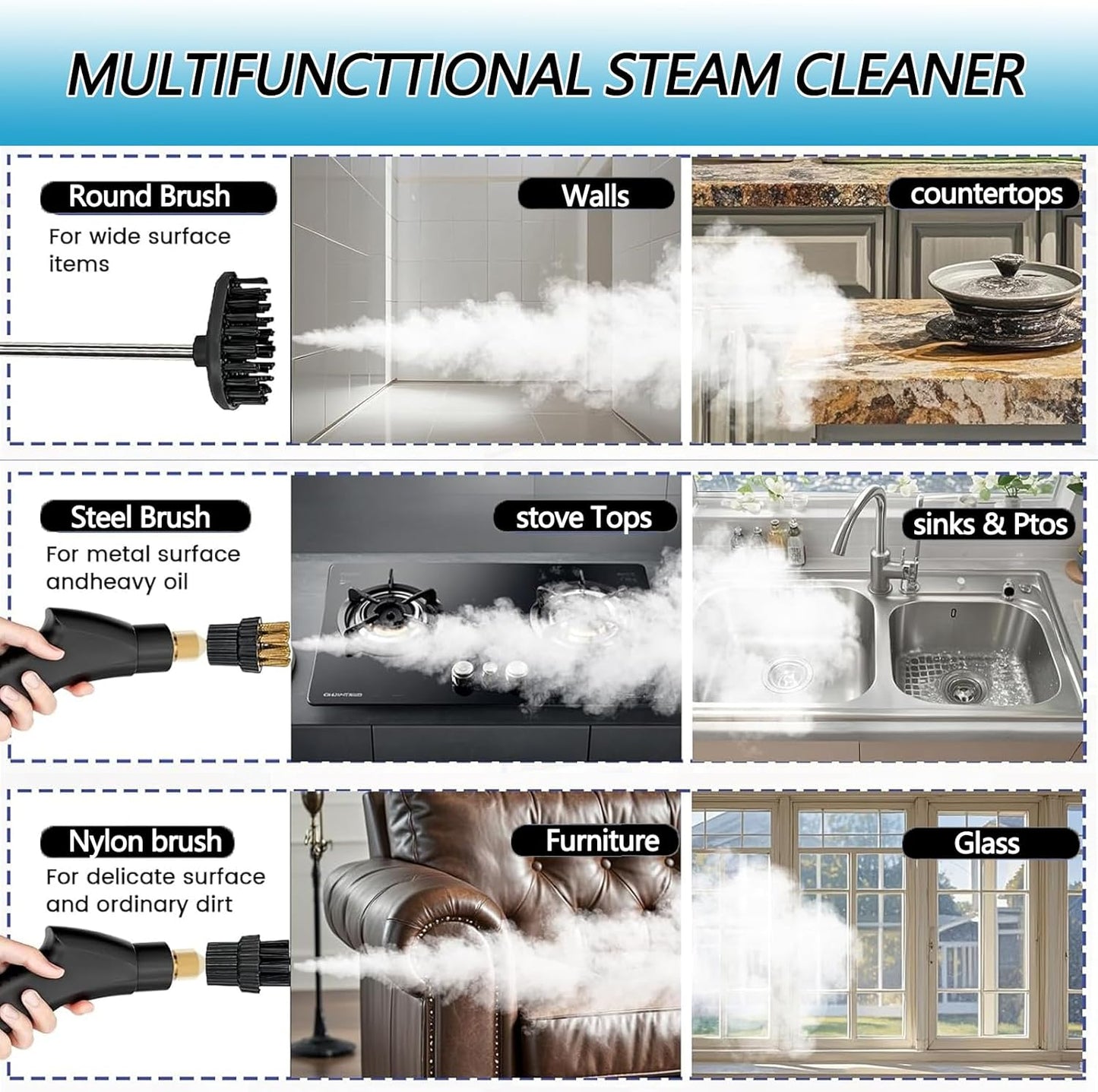 2500W High Pressure Steam Cleaner