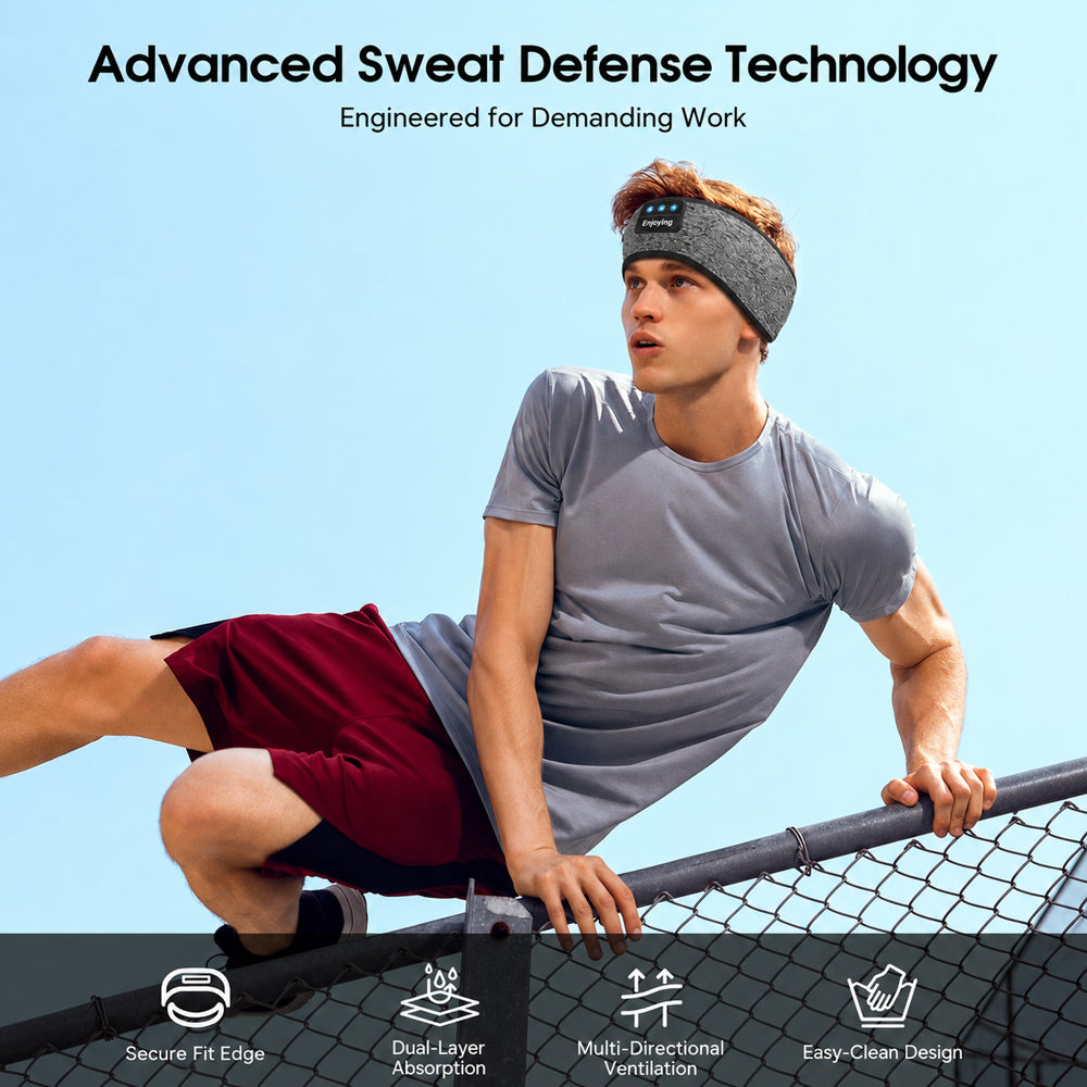 Sports Headband Bluetooth Sleep Headphones Headset