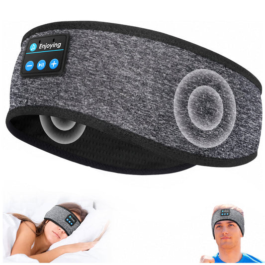Bluetooth 5.2 Sleeping Headphones Headband Sports Wireless Earphones Music Sleeping Eye Mask Sleep Earbuds for Side Sleepers Workout Running Cool Unique Gifts