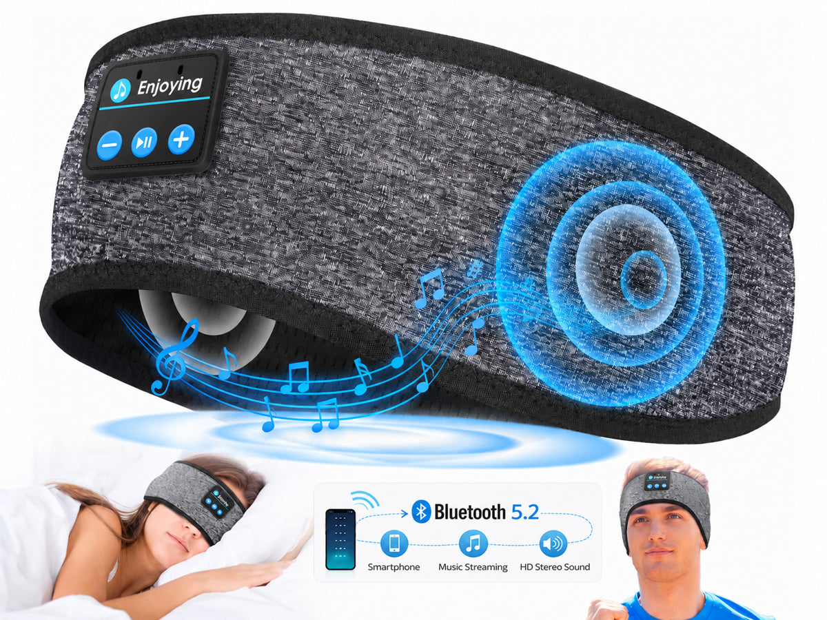 Sports Headband Bluetooth Sleep Headphones Headset