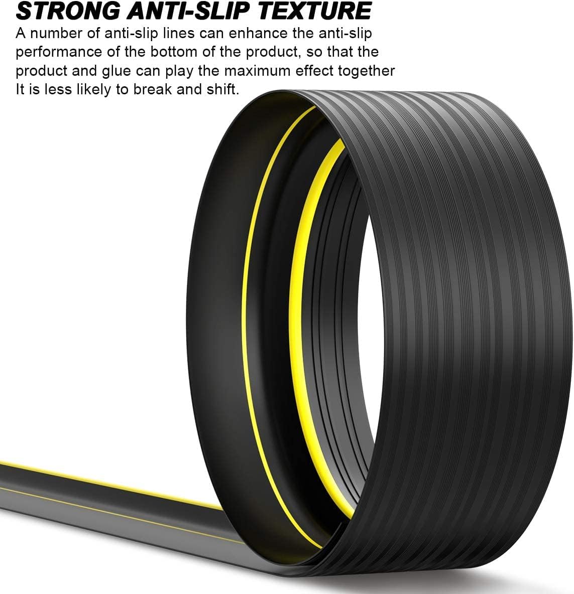 6M Garage Door Seal - Weatherproof Bottom Seal PVC Rubber Garage Door Threshold Seal