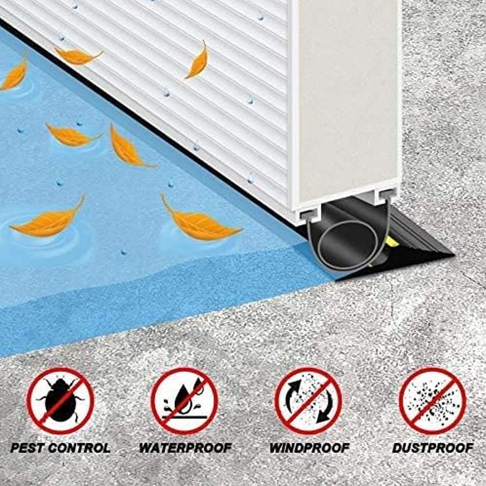 6M Garage Door Seal - Weatherproof Bottom Seal PVC Rubber Garage Door Threshold Seal