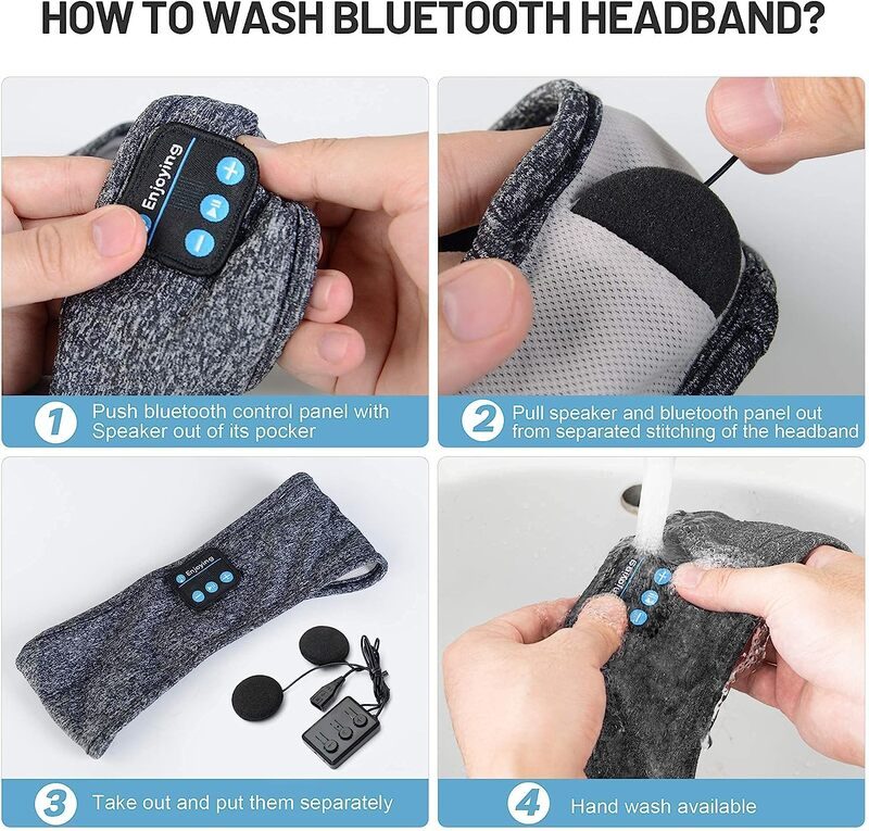 Sports Headband Bluetooth Sleep Headphones Headset