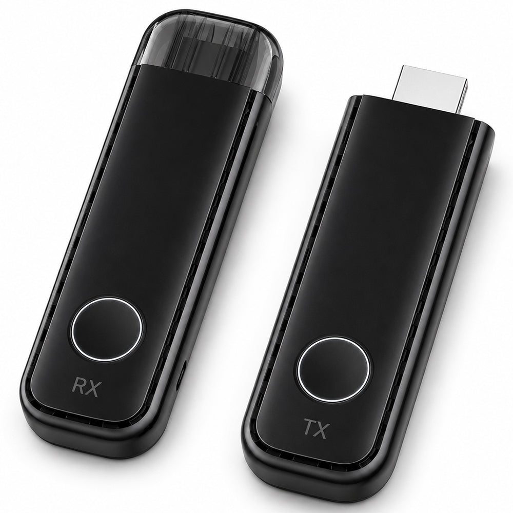 2026 Upgraded Wireless HDMI Transmitter and Receiver, Support 4K Decode 1080P Output