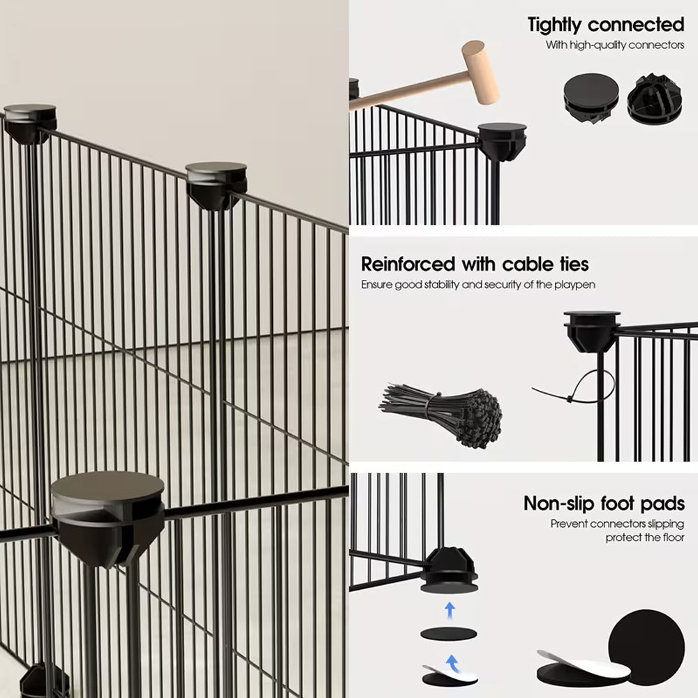 Dog Playpen Pet Playpen Fence 20 Panels
