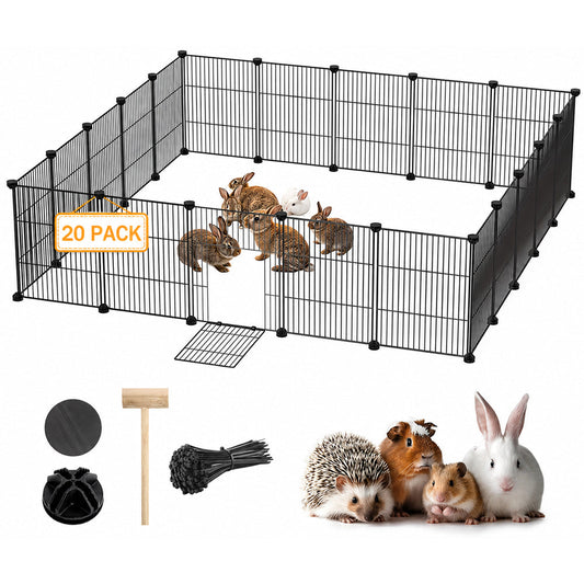 Dog Playpen Pet Playpen Fence 20 Panels