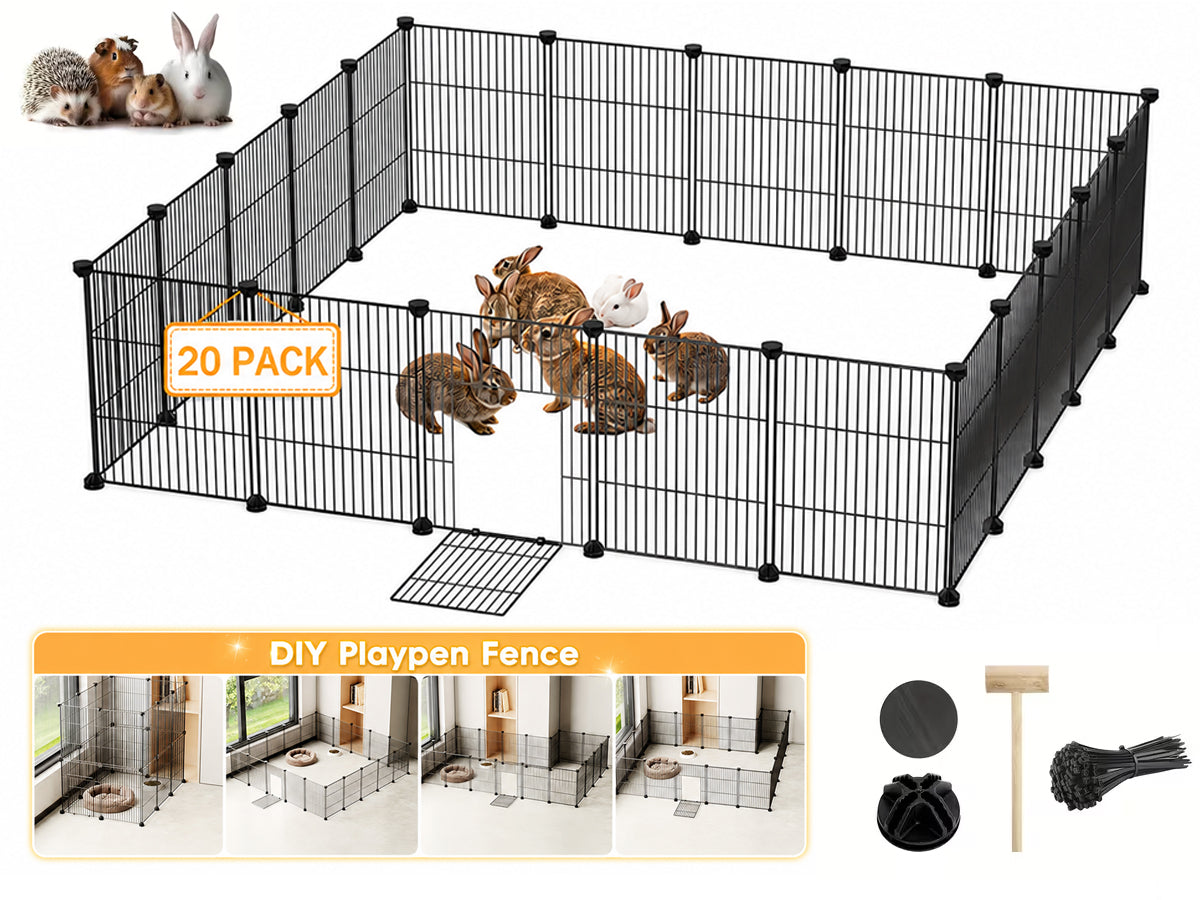 Dog Playpen Pet Playpen Fence 20 Panels