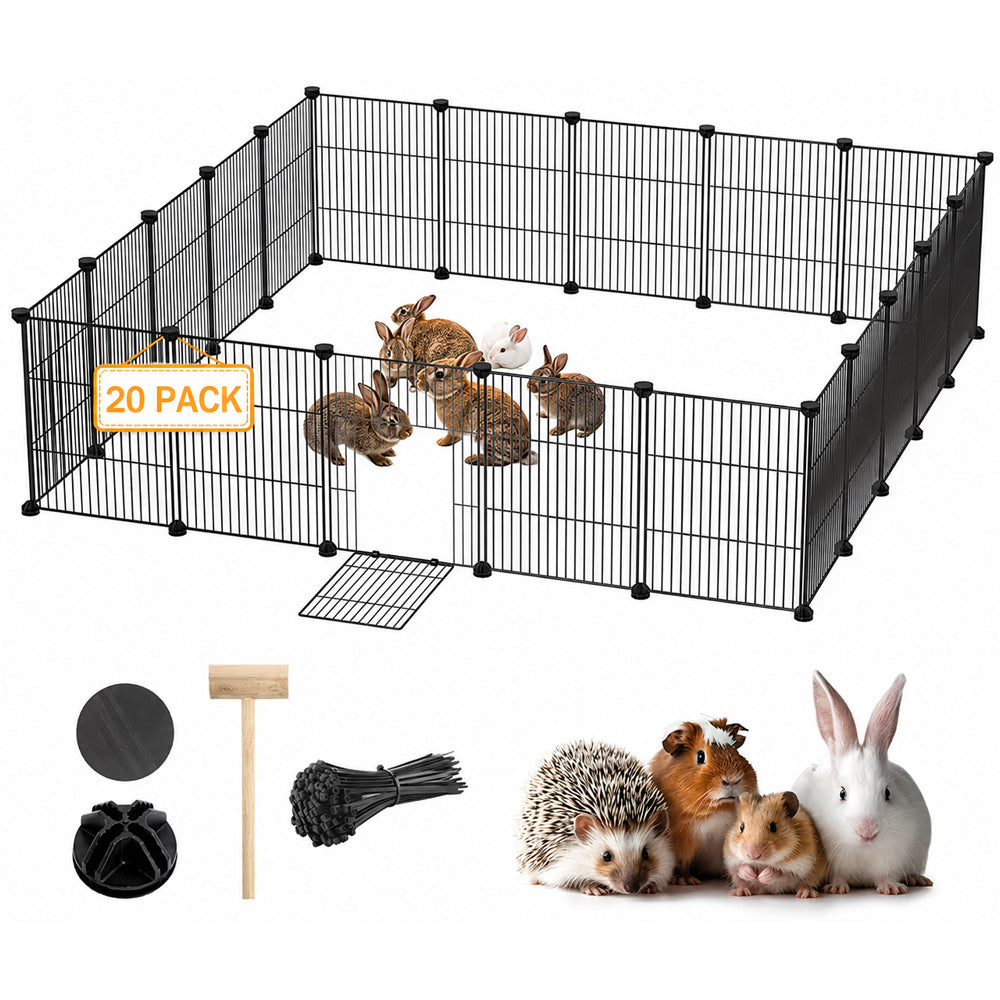 Dog Playpen Pet Playpen Fence 20 Panels