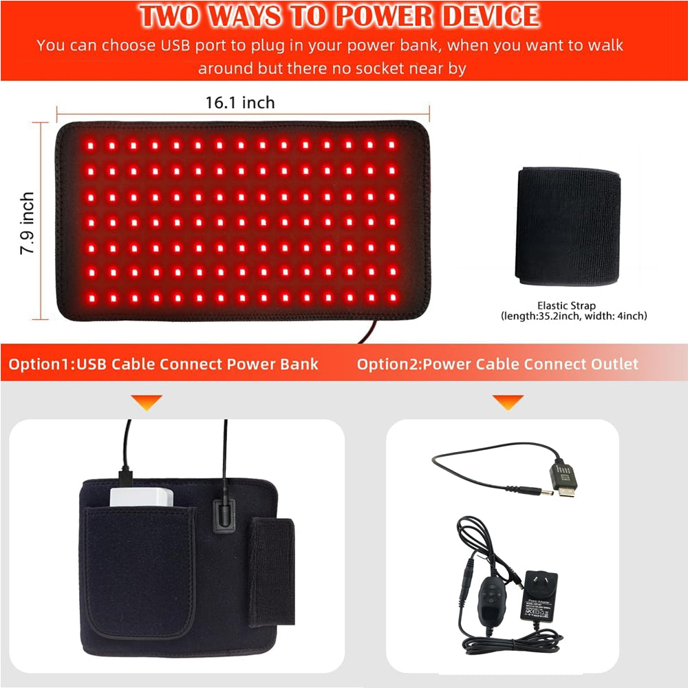 Red Light Therapy for Pain Relief - Infrared Belt Red Light Therapy